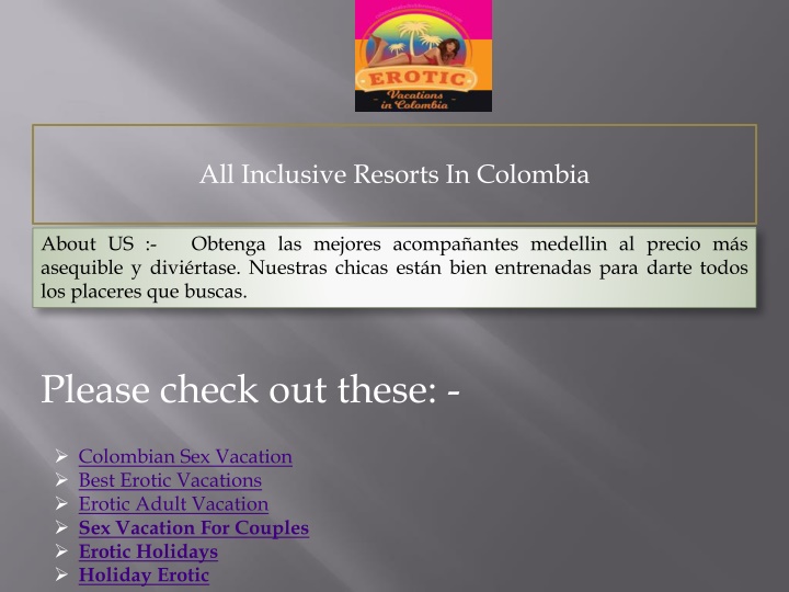 all inclusive resorts in colombia