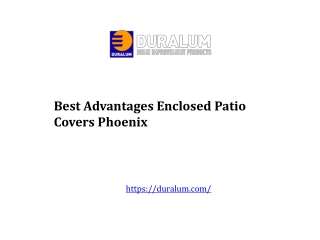 Best Enclosed Patio Covers Phoenix