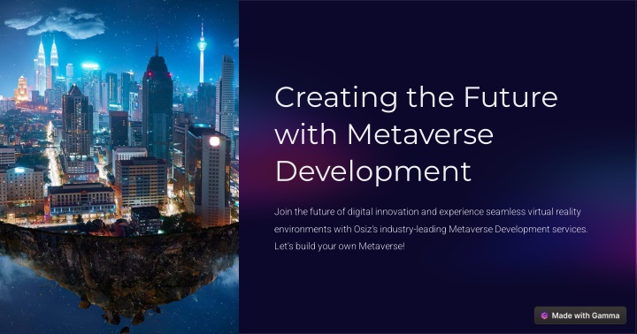 creating the future with metaverse development