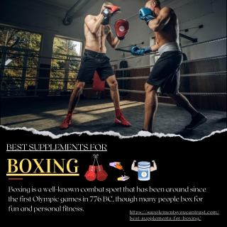 best supplements for boxing