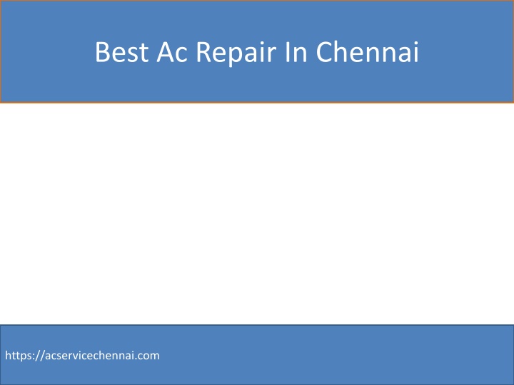 best ac repair in chennai