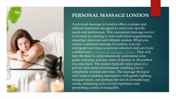 personal massage london