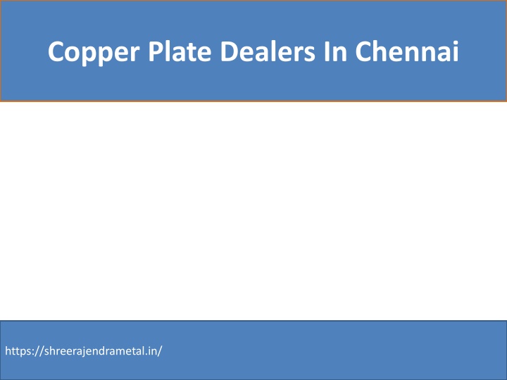 copper plate dealers in chennai