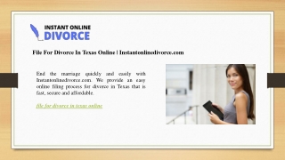 file for divorce in texas online