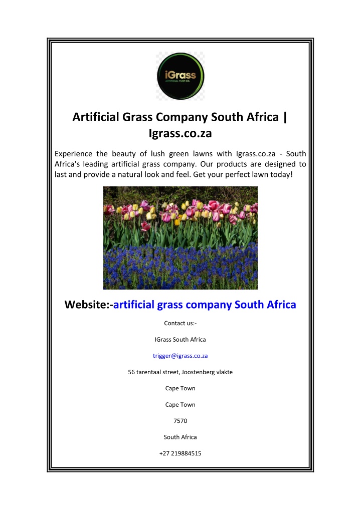 artificial grass company south africa igrass co za