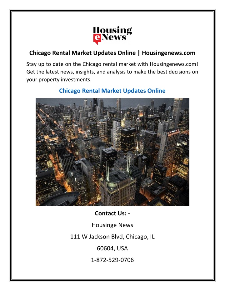 chicago rental market updates online housingenews