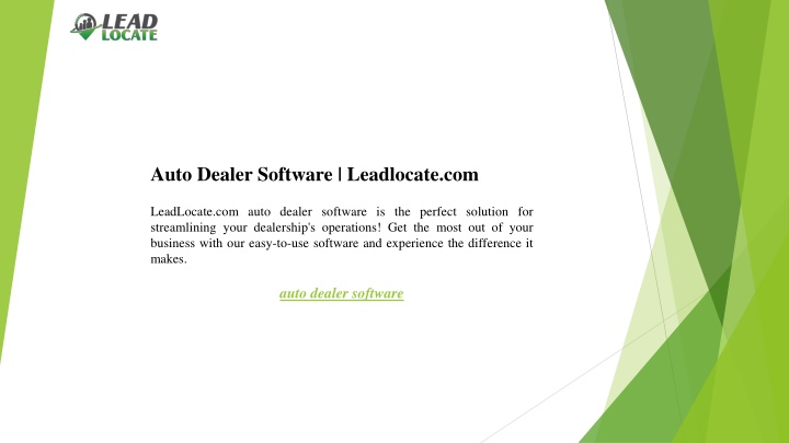 auto dealer software leadlocate com leadlocate