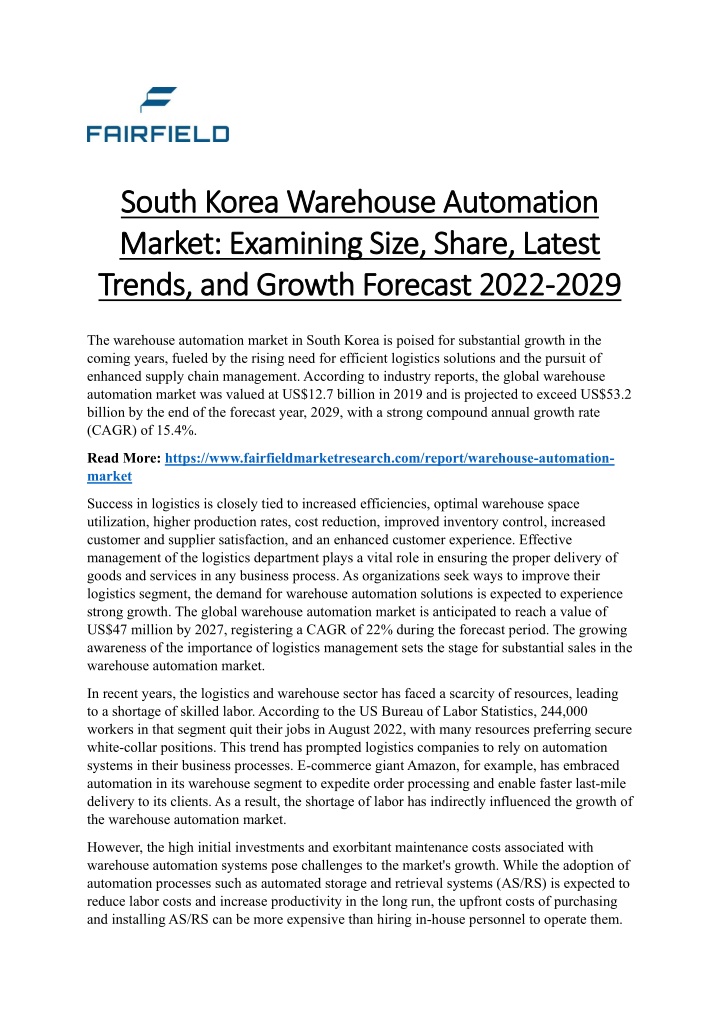 south korea warehouse automation south korea