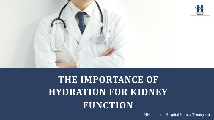 the importance of hydration for kidney function