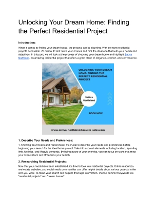 Unlocking Your Dream Home_ Finding the Perfect Residential Project (1)