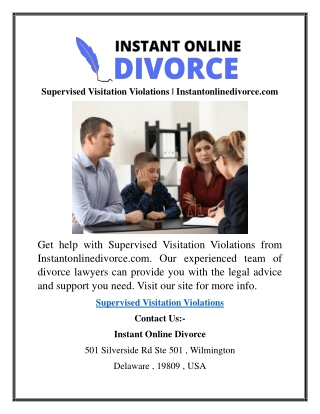 supervised visitation violations
