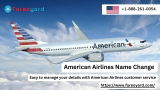 American Airlines Name Correction