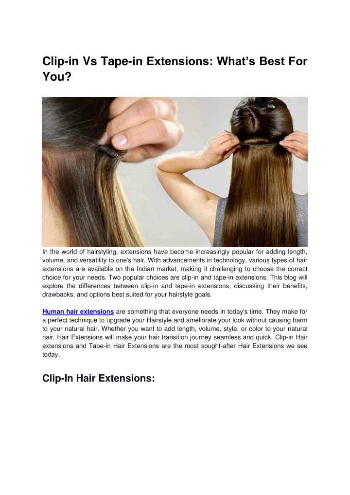 clip in vs tape in extensions what s best for you