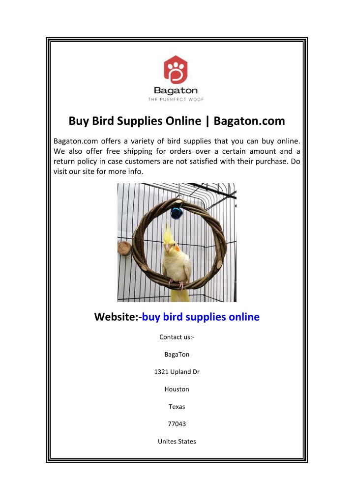 buy bird supplies online bagaton com