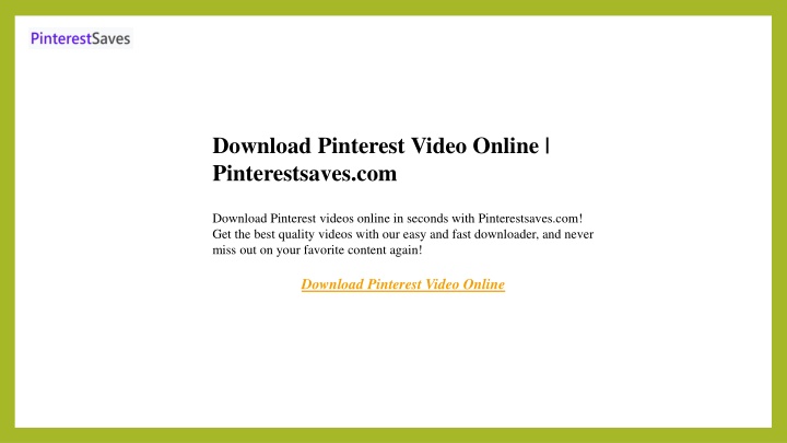 download pinterest video online pinterestsaves