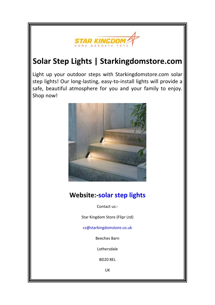 solar step lights starkingdomstore com