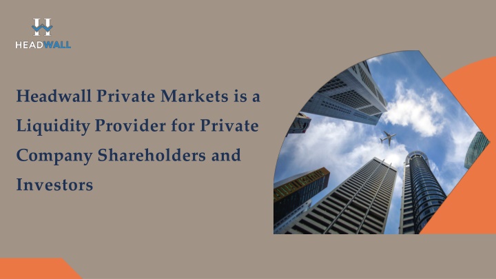 headwall private markets is a liquidity provider