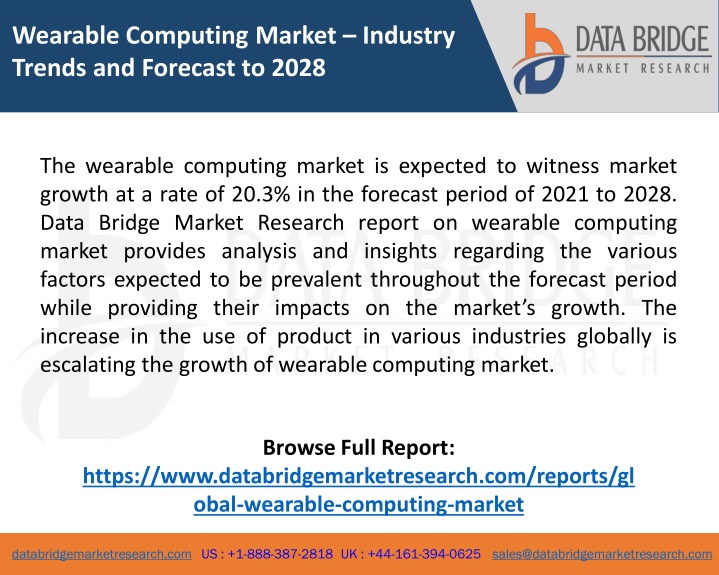 wearable computing market industry trends