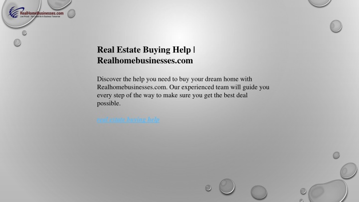 real estate buying help realhomebusinesses com