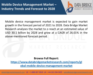 mobile device management market industry trends