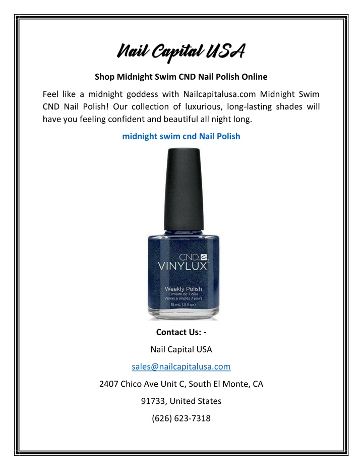 shop midnight swim cnd nail polish online