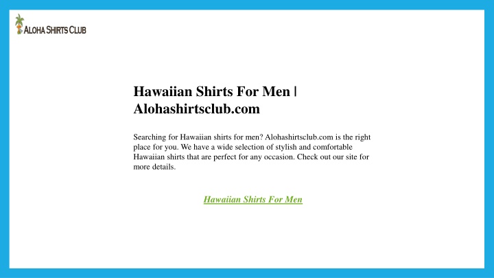 hawaiian shirts for men alohashirtsclub