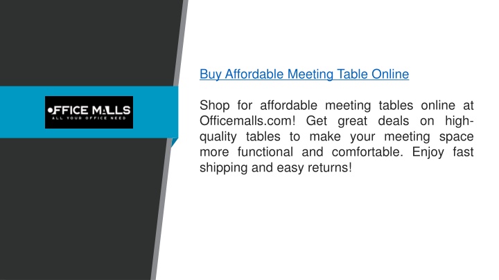 buy affordable meeting table online shop
