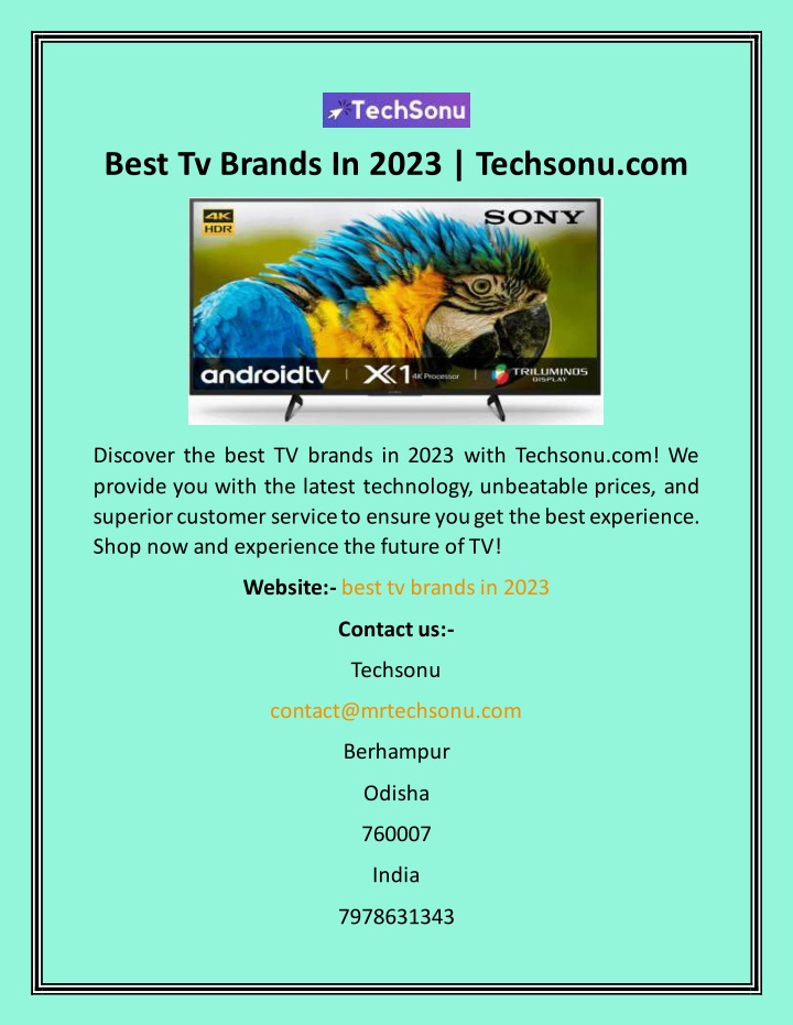 best tv brands in 2023 techsonu com