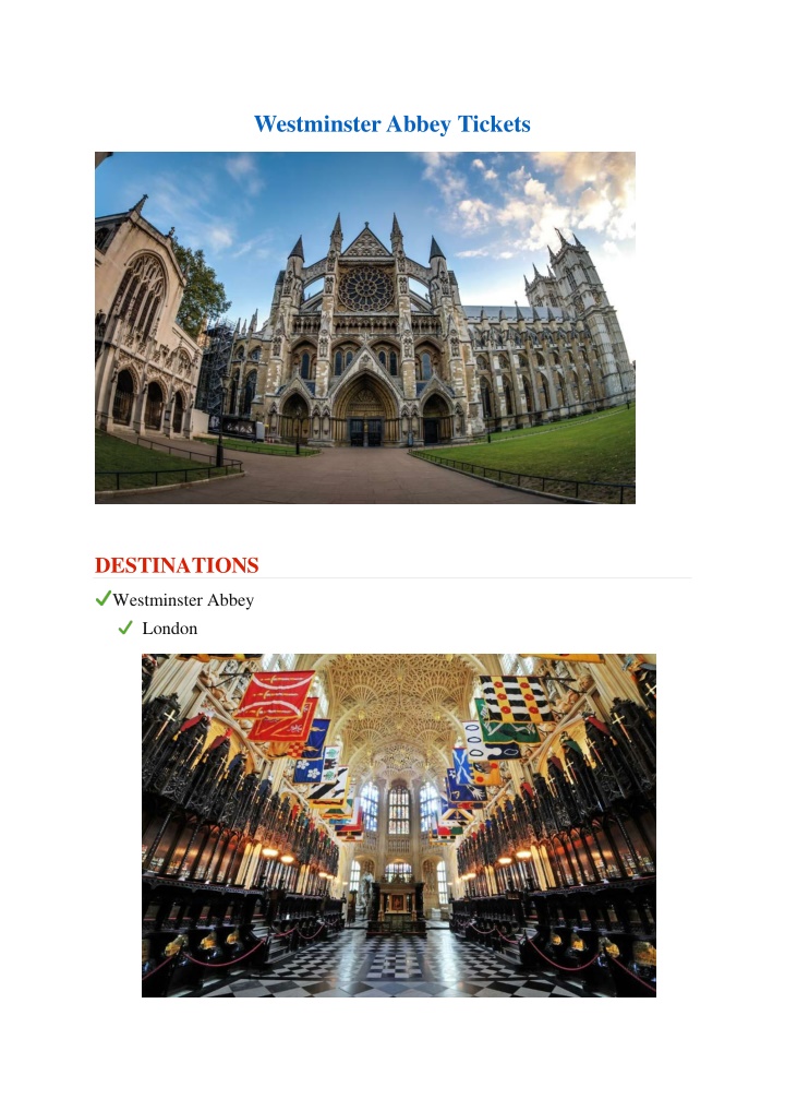 westminster abbey tickets