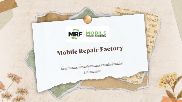 mobile repair factory