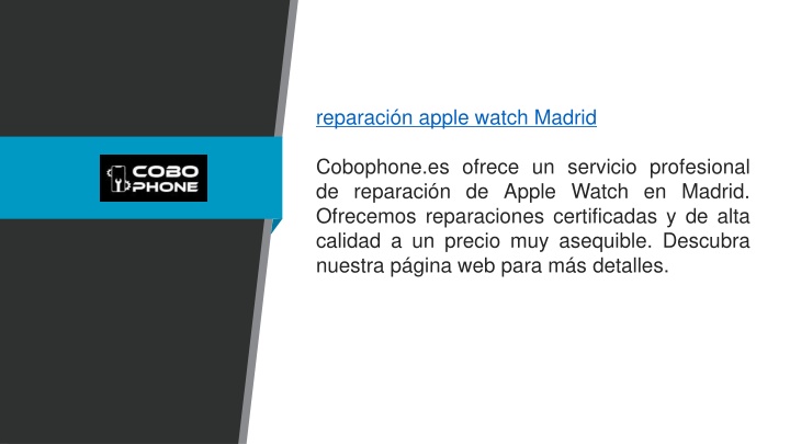 reparaci n apple watch madrid cobophone es ofrece