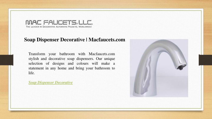 soap dispenser decorative macfaucets com