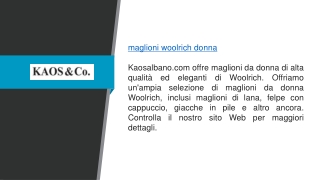 maglioni woolrich donna kaosalbano com offre