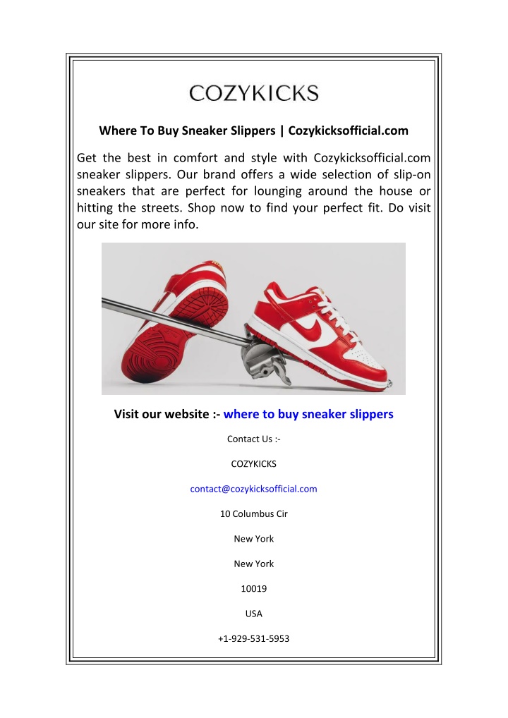 where to buy sneaker slippers cozykicksofficial