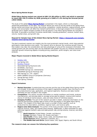 wave spring market scope