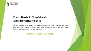 Cheap Hotels In Naro Moru  Narumoroafricaone.com