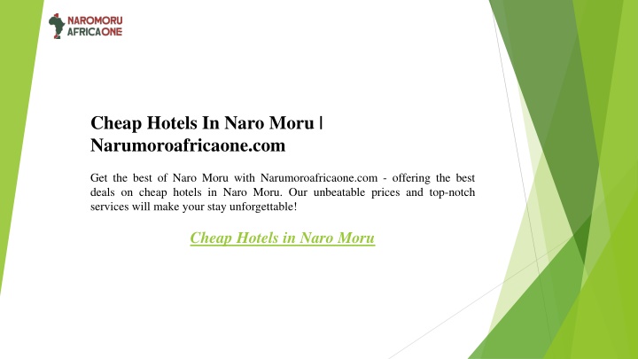 cheap hotels in naro moru narumoroafricaone