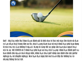 Hoc danh golf o Vung Tau CHUYEN NGHIEP chat luong A den Z