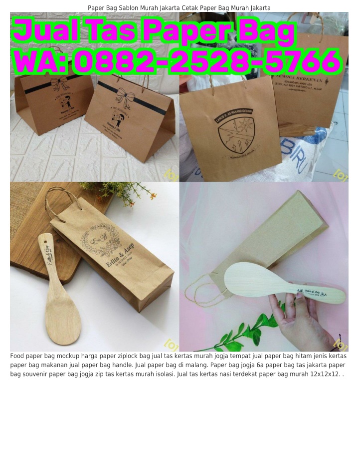 paper bag sablon murah jakarta cetak paper