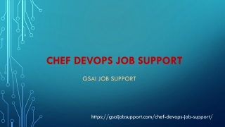 chef devops job support