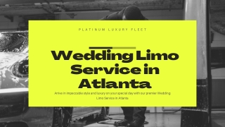 Top Rated Wedding Limo Service in Atlanta