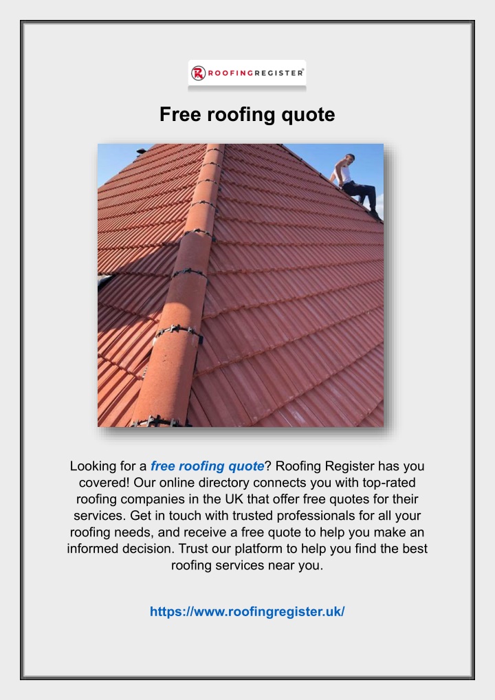 free roofing quote
