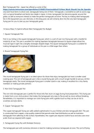 What Sports Can Teach Us About Best Tamagoyaki Pan