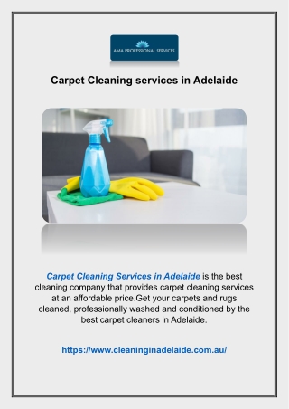 Carpet Cleaning services in Adelaide
