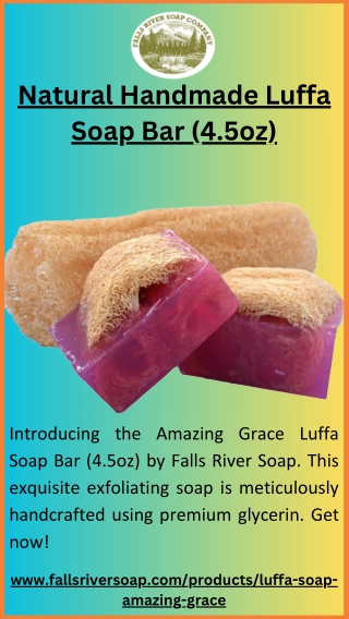 Natural Handmade Luffa Soap Bar (4.5oz)