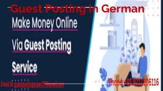 guest posting in german