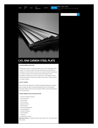 C45/EN8 CARBON STEEL PLATE | ALLOY CARBON STEEL