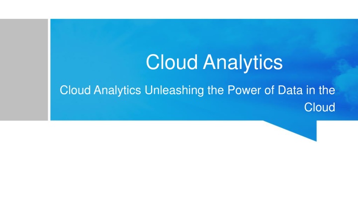 cloud analytics