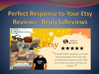 Perfect Response to Your Etsy Reviews - ReplyToReviews