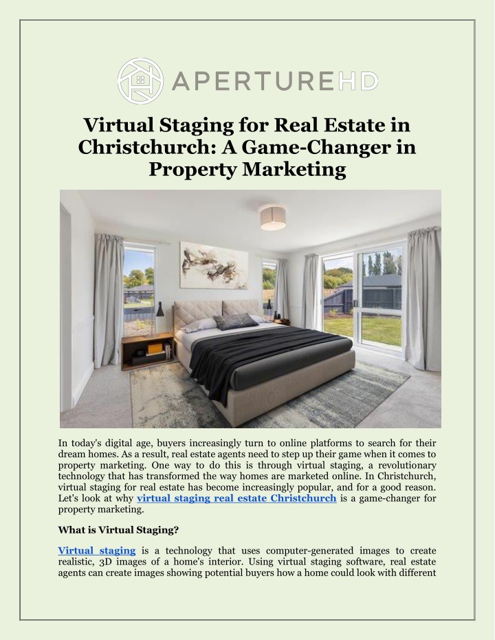 virtual staging for real estate in christchurch